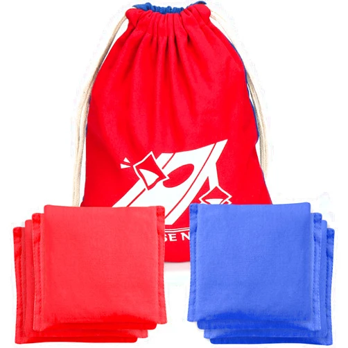 EP EXERCISE N PLAY Cornhole Bags Set-Premium All Weather Resistant Duckcloth Corn Hole Bags Set of 8 for Cornhole Bean Bag Toss Games Cornhole Outdoor games -Regulation Size & Weight-Includes Tote Bags