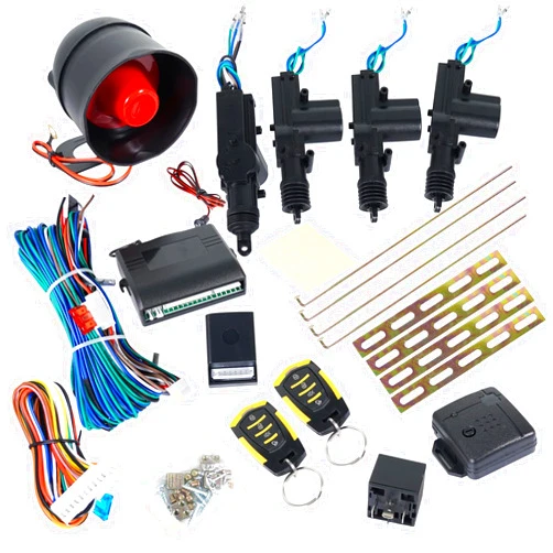 Unifizz Car Remote Central Locking Kit Keyless Car Door Anti-Theft Alarm System Kit Universal