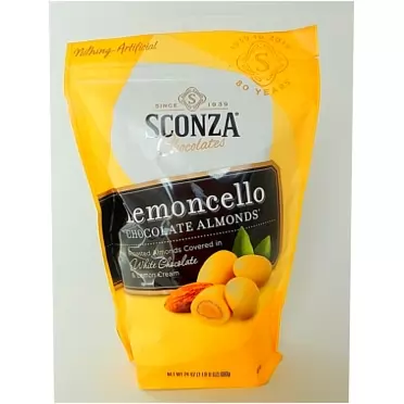 Sconza Lemoncello Almonds, 24 Oz