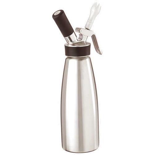 iSi North America Cream Profi Whip Professional Cream Whipper For All Cold Applications, Stainless/Black, 1 Quart