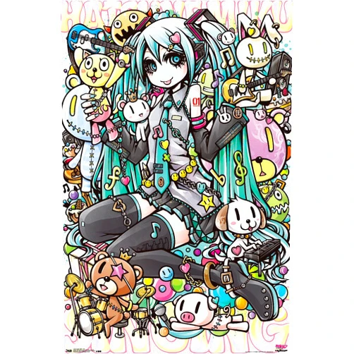 Trends International Hatsune Miku - Toys Wall Poster, 14.725
