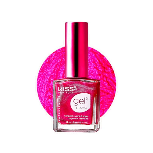 Kiss New York Professional Gel Strong Nail Polish Glossy Shine Finish Vivid Shimmer Long Lasting Chipping Free Trending Futuristic Metal Color