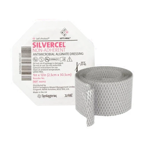 Systagenix Silvercel Non-Adherent Antimicrobial Alginate Dressing 1