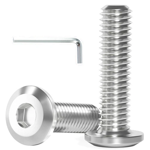 VGBUY M6-1.0 x 12 mm 90Pcs Flat Head Hex Socket Cap Screws Bolts,304 Stainless Steel 18-8,Full Thread,Hex Spanner Included (VG30103)