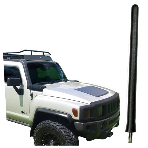 AntennaMastsRus - The Original 6 3/4 Inch is Compatible with Hummer H3 (2006-2010) - Car Wash Proof Short Rubber Antenna - Internal Copper Coil - Premium Reception - German Engineered