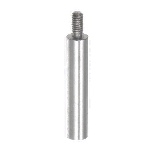 HARFINGTON Dial Digital Indicator Extension Stem Rod 30mm Length 4.5mm Diameter M2.5 Thread High Speed Steel for Height Depth Gauge, Silver Tone