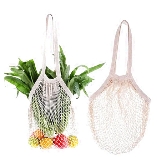 JSYPWEIJIE Reusable Net String Shopping Bags Cotton Mesh Produce Bags with Handles Net Bags for Shopper Produce Storage Beach Toys Fruit Vegetable