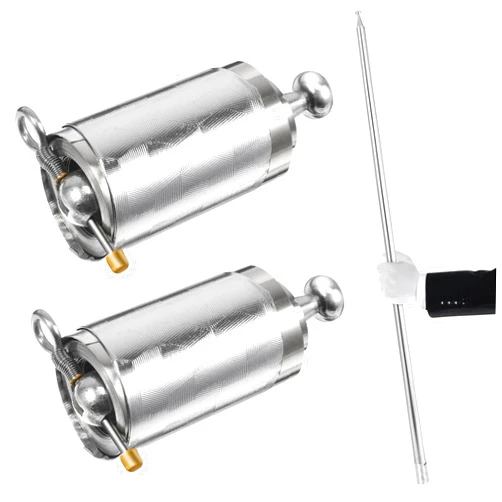 Healifty 2pcs Metal Appearing Cane Magician Wand Retractable Collapsible for Professional Magician Stage Close-up Tricks Accessories