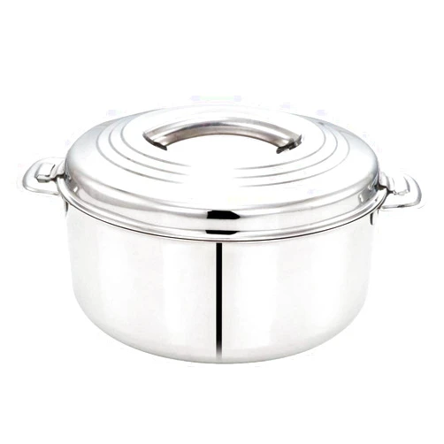 T TABAKH Tabakh 7.5-Liter Stainless Steel Casserole Hot-Pot Food Warmer & Serving Bowl, 7500ml