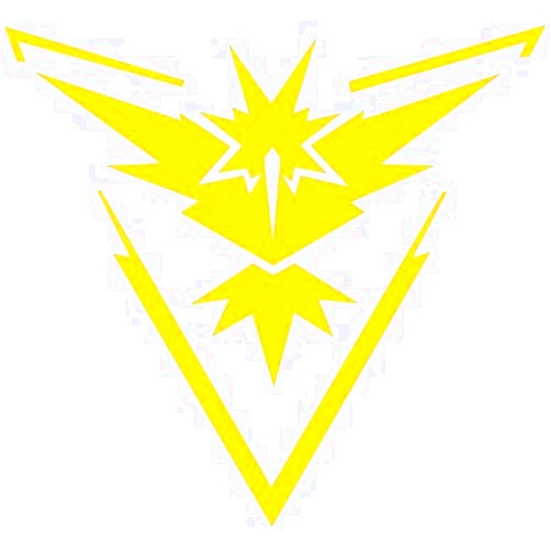 KyokoVinyl Pokemon Go - Team Yellow (Instinct) Decal Stickers for Car/Truck/Laptop (4.5