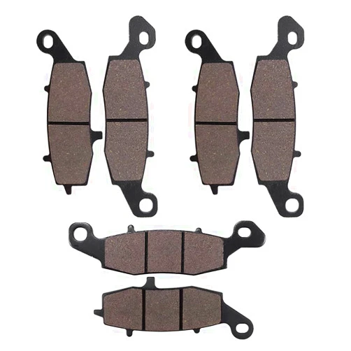 SOLLON Brake Pads Front and Rear Raplacement for Kawasaki Vulcan 1500 VN1500/Vulcan 1600 VN1600 Classic/Vulcan 1600 VN1600 Nomad/Vulcan 1700 VN1700/Vulcan 900 VN900/Versys 650 KLE 650