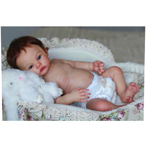 Anano Reborn Baby Dolls Silicone Full Body Boy, 18 Inch Realistic Newborn Baby Dolls That Look Real Life Like Reborn Waterproof Anatomically Correct Baby Boy Washable Doll