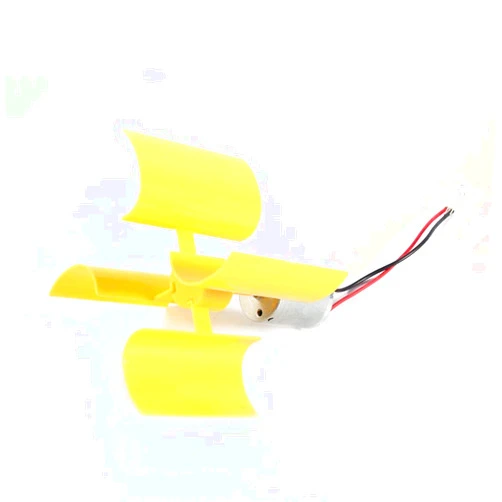 Walfront Electricity Generator, Micro Wind Turbines Dc Motor Vertical Motor Blades DIY Kit for Science Education Experiment, 5.5 m/s