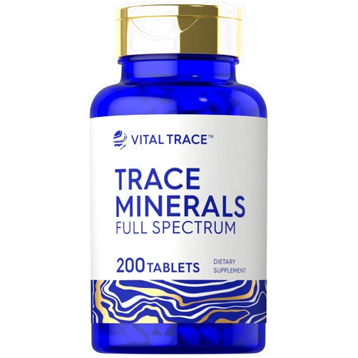 Carlyle Trace Minerals | 200 Tablets | Full Spectrum Supplement | Non-GMO & Gluten Free Complex | by Vital Trace