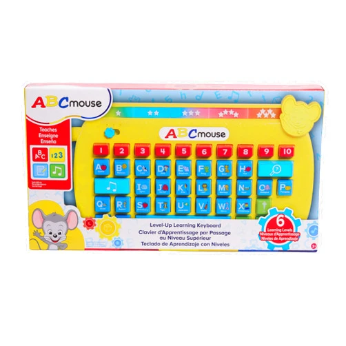 Just Play ABCmouse®, Level-Up Learning Keyboard, 3 Learning Modes, Learning and Education, Pretend Play, Kids Toys for Ages 3 Up