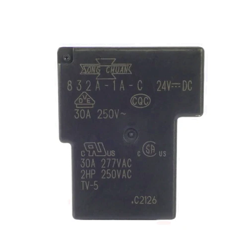 Song Chuan 832A-1A-C 24VDC 30A General Purpose Power Relays 4 Pins with PCB Terminals SPNO