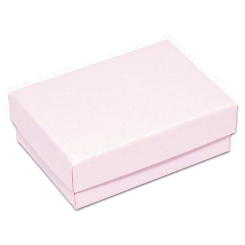 Pacific Jewelry Displays 16 Pack Matte Pink Cotton Filled Kraft Paper Cardboard Jewelry Gift and Retail Boxes 3.25 X 2.25 X 1 Inch #32 by Pacific Jewelry Displays