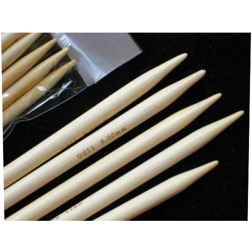 BrilliantKnitting (BR) BrilliantKnitting (BR brand) 15 Sizes 6 inch Double Pointed (DP) Bamboo Knitting Needles (5 needles per size, 75 needles in total)