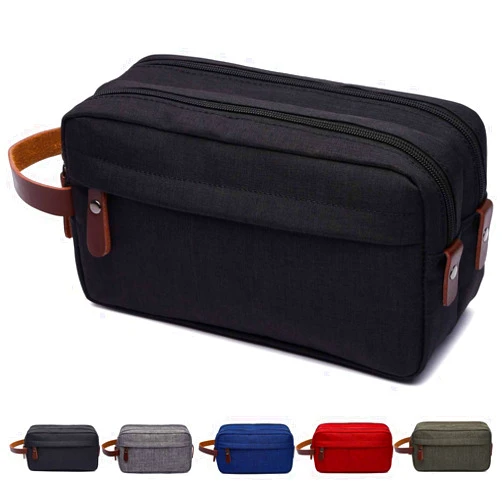 Idesort Men's Toiletry Bag Travel Dopp Kit Bathroom Shaving Organizer for Toiletries Black