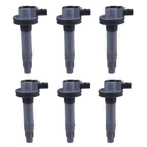 JDMON compatible with Ignition Coils Ford Lincoln Edge, Flex, F150, Explorer, Fusion, Mustang, Taurus, Taurus X, MKS, MKX, MKZ 3.5L, 3.7L V6 2007-2017 - Replaces 7T4E-12A375-EE, 7T4Z12029E Set of 6