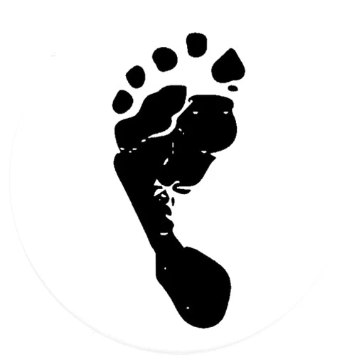 Azeeda 'Left Footprint' Button Pin Badges (BB007358)
