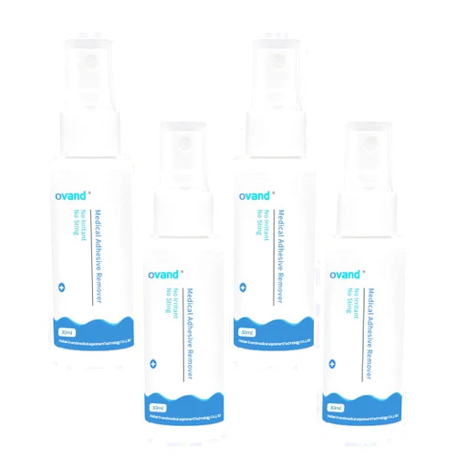 Ovand Medical Adhesive Remover,Sting Free Adhesive Releaser Spray for Medical Tape and Adhesive Appliances,1oz（4 Bottles）