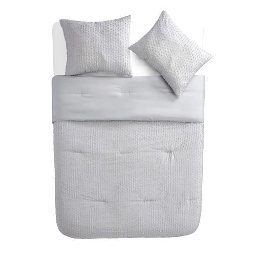 Tahari Home - Full Comforter Set, 3-Piece Bedding with Matching Shams, Chic Room Decor (Vee Grey, Full/Queen)