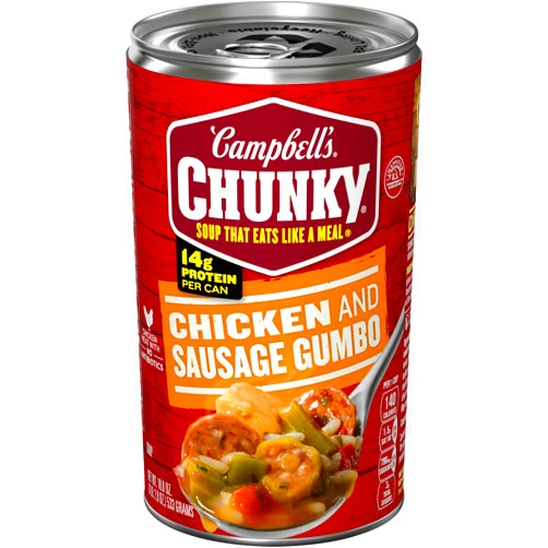 Campbell's Chunky Soup, Chicken and Sausage Gumbo, 18.8 Oz Can