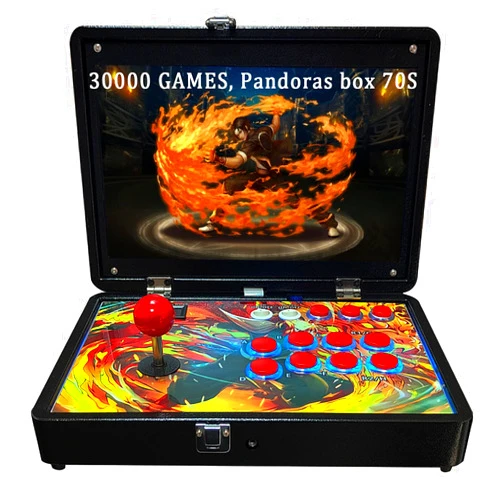 RegiisJoy 30000 in 1 Portable Arcade Game Console 14-inch HD Screen Single Player Pandoras Box 70S,Retro Video Game Machine 9000mAh Search/Hide/Save/Load/Pause Games