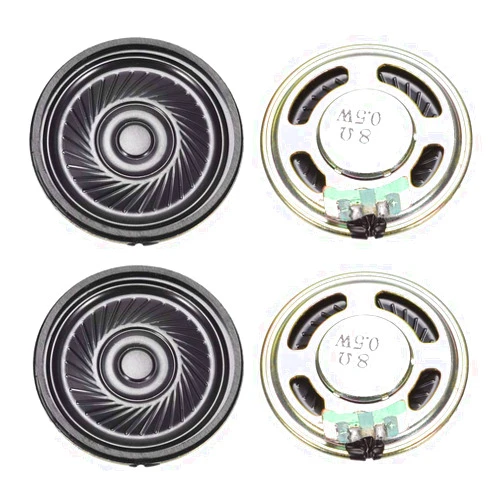 uxcell 0.5 W 8 Ohm DIY Magnetic Speaker 36mm Round-Shape Replacement Loudspeaker 4pcs