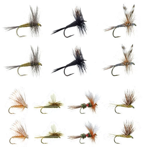 RoxStar Lures RoxStar Fly Shop Dry Fly Hatch Pack! | 14 Premium Dry Flies for Trout + 1 Year Membership to Trout Unlimited & RoxStar Club | Proven Fly Fishing Flies for Trout! | Tied in House - Never Outsourced