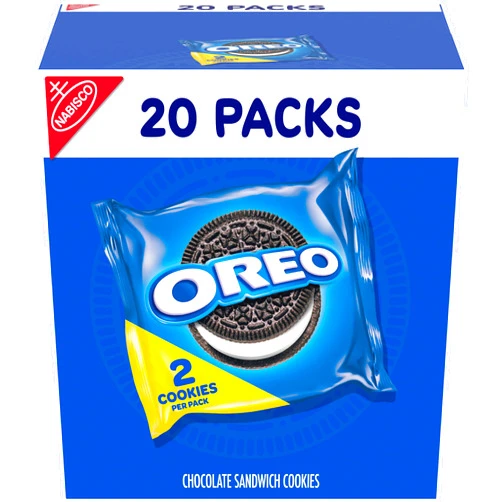 OREO Chocolate Sandwich Cookies, 20 Snack Packs (2 Cookies Per Pack)