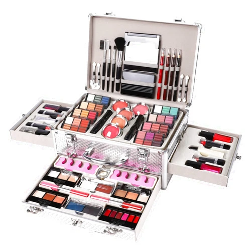 Hegafoo All in One Makeup Kit for Teens, 106 Pcs Professional Makeup Kit for Women Full Kit, Include Eyeshadow Palette, Lipstick Set, Concealer, Foundation, Lipgloss, Makeup Brush (White)