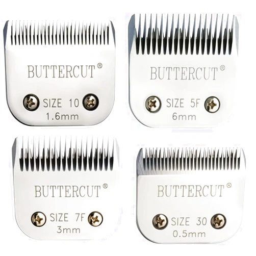 Geib Buttercut 4 Pack Dog Clipper Blades – Grooming Kit – Carbonized Steel Construction, Long-Lasting Durable Blades