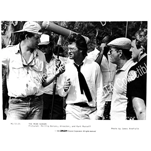 MOVIE PHOTO: MEAN SEASON-1985-PHILLIP BORSOS-KURT RUSSELL-B&W STILL FN