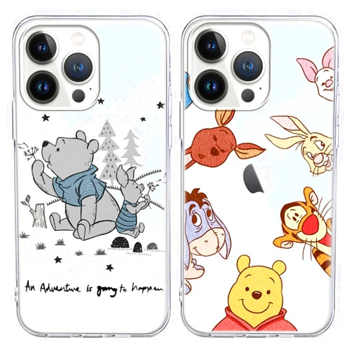 FGIAZDU 2 Pack Anime Phone Case for iPhone 14 Pro Max,Cute Bear Fun Tiger Cartoon Cover Character Cases for Girls Boys Women Kids,Soft TPU Shockproof Protective Funda for iPhone 14 Pro Max 6.7