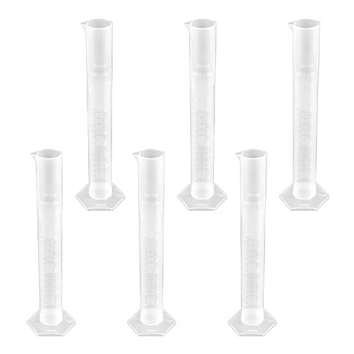 Othmro 1Pcs 100ml Plastic Graduated Cylinder Chemistry Laboratory Set Education Equipment for Industrial and Academic Labs Liquid Measuring Tool