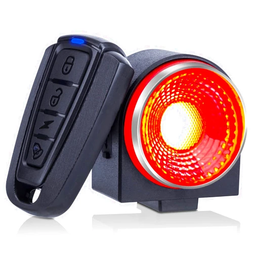 ONVIAN Bicycle Tail Lights with 115dB Bike Alarm, USB Rechargeable Automatic Brake Sensing Rear Lights for Road Cycling MTB Electric Bikes High Lumen IP65 Waterproof (A8)