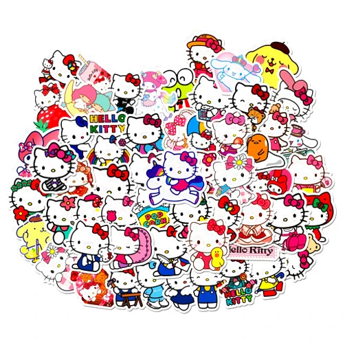 KAMORY 100 PCS Kitty Stickers Cat Stickers Water Bottle Stickers for Kids Japanese Stickers Kawaii Stickers Scrapbook Supplies Stickers for Kids Classroom Stickers for Girls