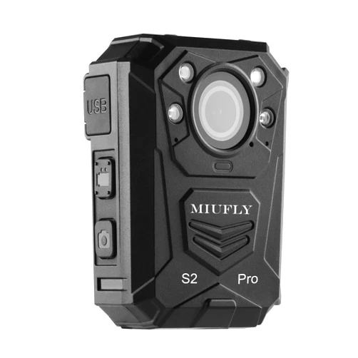 MIUFLY S2 PRO 2K Voice Control Camera, Wearable Camera with Night Vision, GPS, Built in 128G Memory