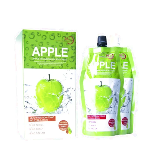 AeliPro Maani Essence MOKERU Black Hair Dye Cream 500ml*2/Pack, Ammonia Free, Instant Hair Dye, 100% Gray Hair Coverage, Apple Hair Color, Black Hair Dye Shampoo for Men