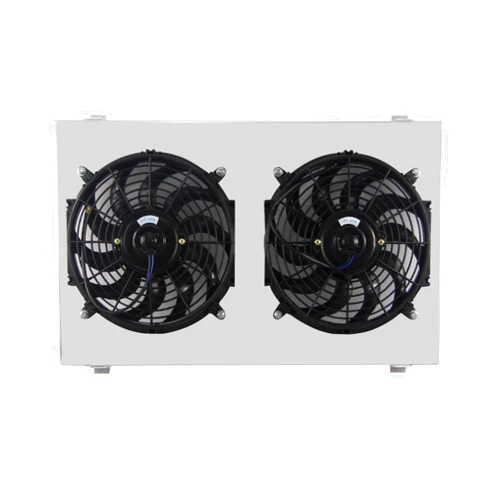 CoolingMaster Aluminum Radiator Shroud & Fans Compatible with 1967-1990 Chevy C/K Series 1972-1980 GMC C/K Series Buick Cadillac Plymout Pontiac