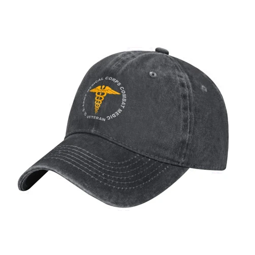 Dchood Us Army Combat Medic Veteran Baseball Hat-Unisex Trucker Caps Dad Hats