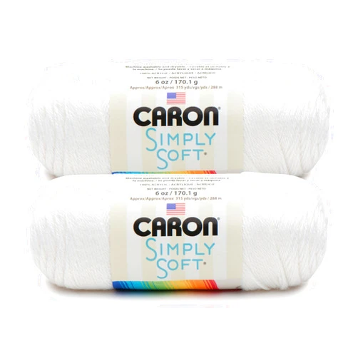 Caron Bulk Buy: Caron Simply Soft Yarn Solids (2-Pack) (White)