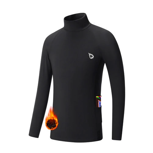 BALEAF Boys Thermal Compression Shirts Youth Long Sleeve Fleece Base Layer Soccer Football Cold Gear