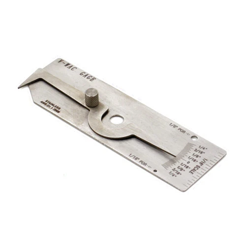 WeldingStop V-WAC Welding Gauge Weld Undercut Gage Porosity Inspection Tools Pit Depth Standard Reading
