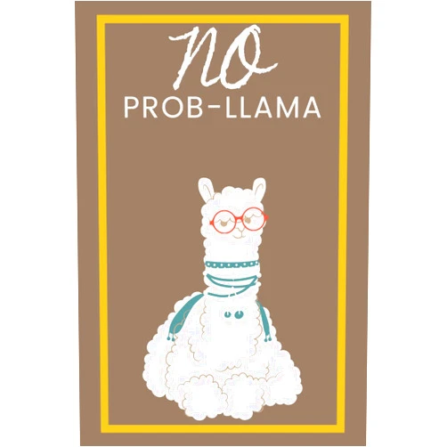 By Black and White Publishing (Author), K. Eason (Author) NO PROB-LLAMA: Llama, Alpaca Glasses Journal/Notebook