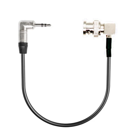 HENGYONGTA Tentacle Sync Easync Denecke Bidirectional Timecode Flexible Cable 3.5 mm TRS Jack to Right Angle BNC for ARRI Amira, for Canon C300 C500 C70, for Sony FX6 FX9 Camera, Zoom Recorder