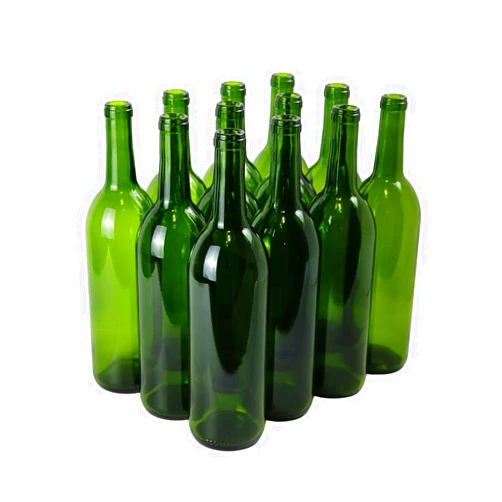 FastRack 750 ml Capacity, (Pack of 12), Green Wine Bottles