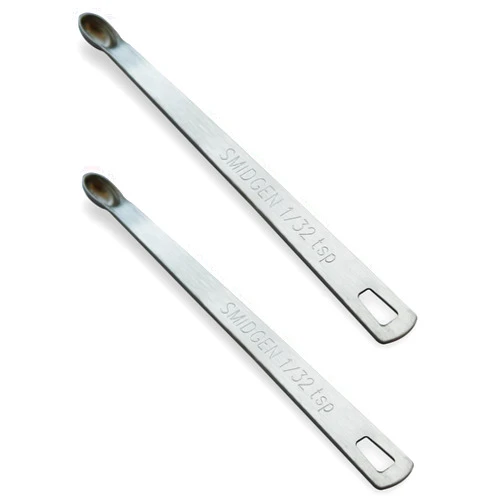 BERYLER® 2 PCS 1/32 Teaspoon(1/32 Tsp | 0.165 mL | 0.165 cc) Single Measuring Spoon, Small Measuring Spoon Only, Individual Tiny Measuring Spoons, Stainless Steel Mini Measuring Spoons for Cooking